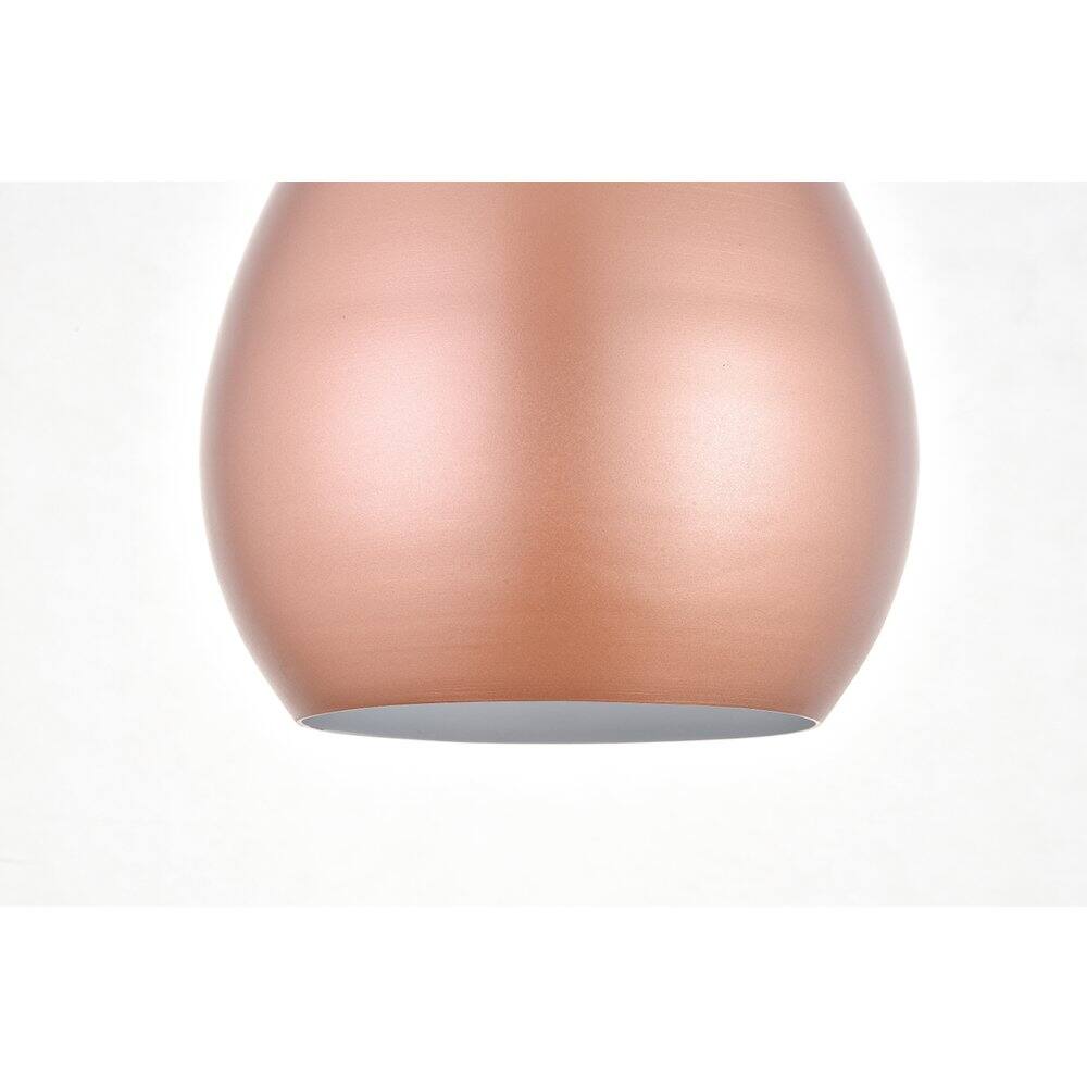 Alt View 2. Living District - Nora 1 Light Honey Gold Pendant - Honey Gold.