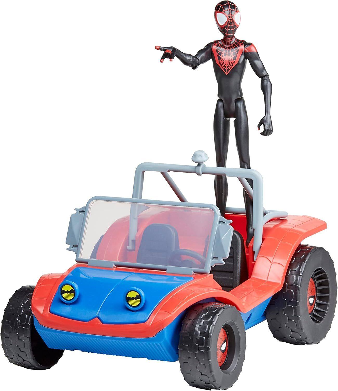 Alt View 1. Marvel - Marvel Spider-Man Spider-Mobile 6-Inch-Scale Vehicle with Miles Morales Action.