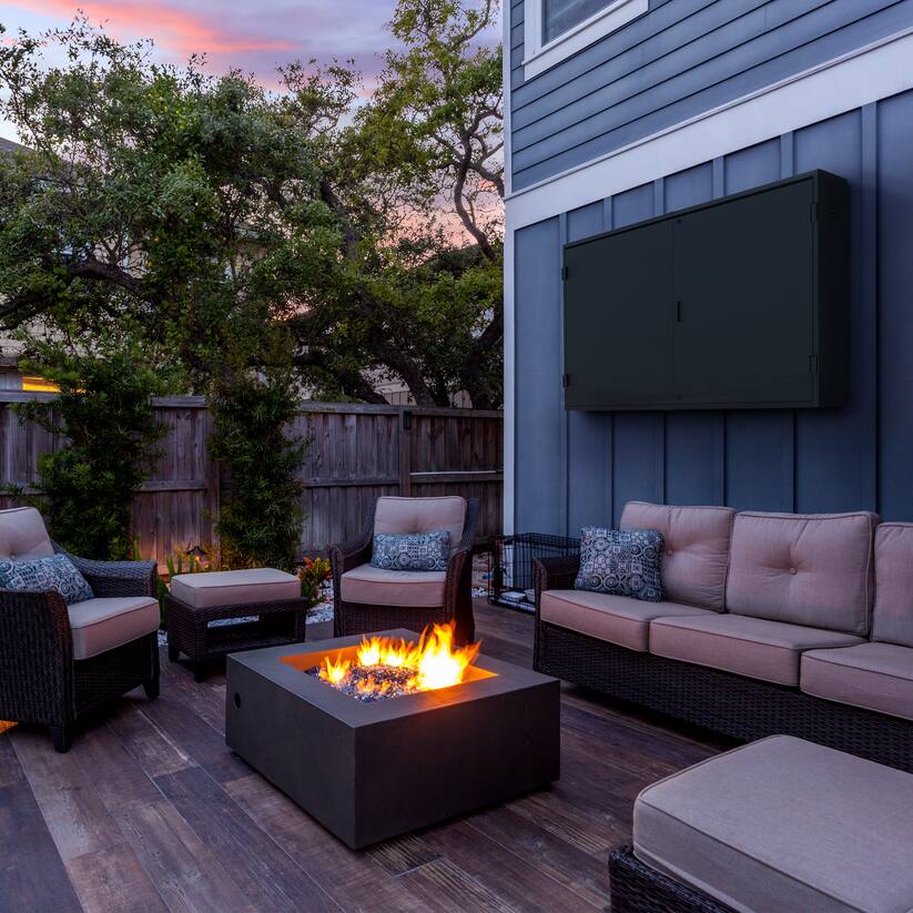 Alt View 4. Storm Shell - Storm Shell Pro Weatherproof 55" Outdoor TV Enclosure - Black.