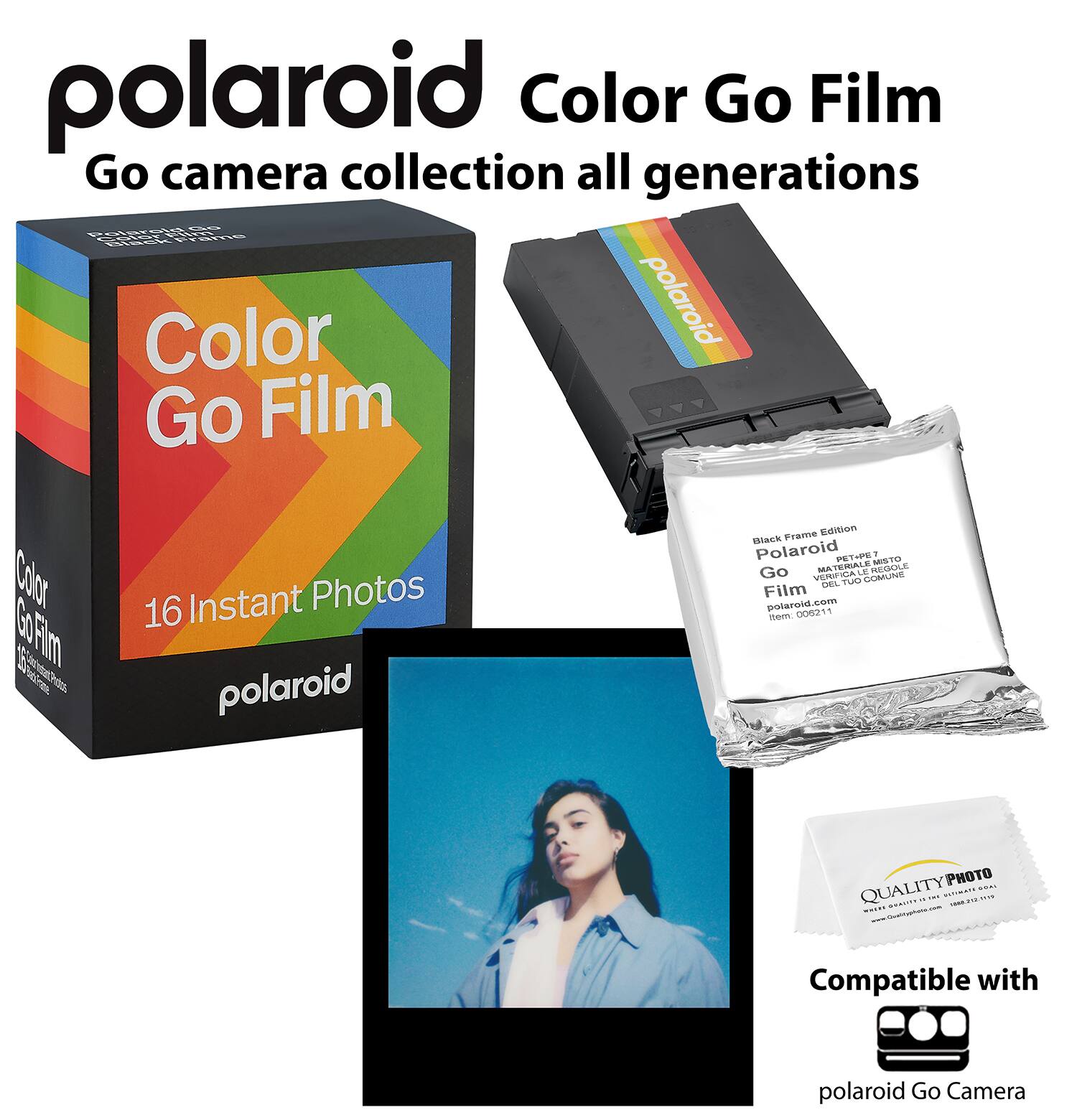 polaroid Color Go Film Go camera collection all generations

Color Go Film

16 Instant Photos

Compatible with polaroid Go Camera