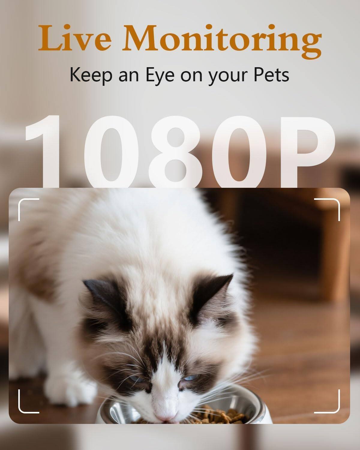 Live Monitoring  
Keep an Eye on your Pets  
1080P