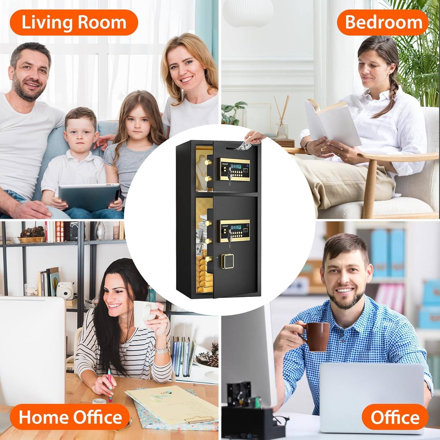 Living Room  
Bedroom  
Home Office  
Office