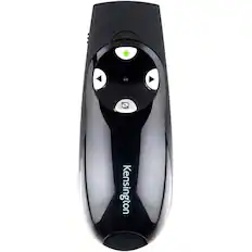 Front. Kensington - Kensington Presenter Expert Wireless with Green Laser - Black - Wireless - Radio Frequency - 2.40 GHz - Black - USB - 4 - Black.
