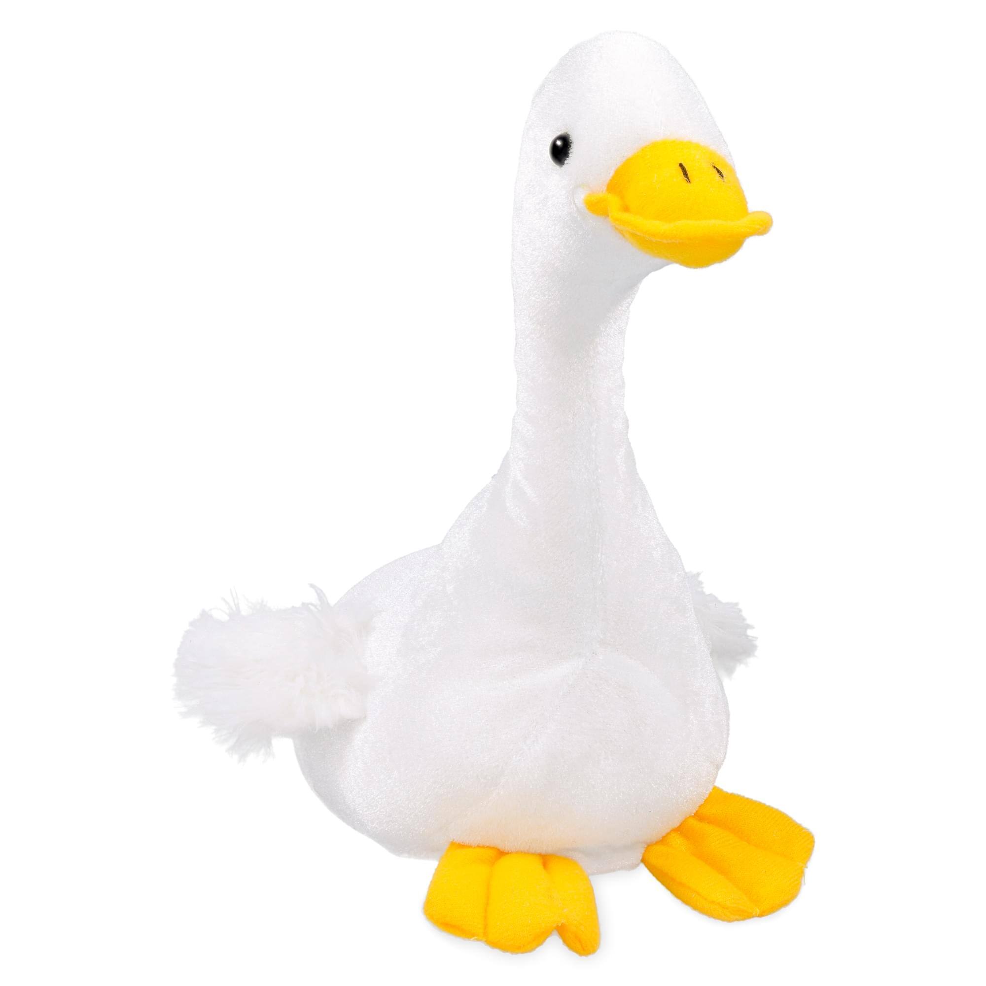 Alt View 2. Hunson - Farm Animals 6 Inch Plush | Goose - White.