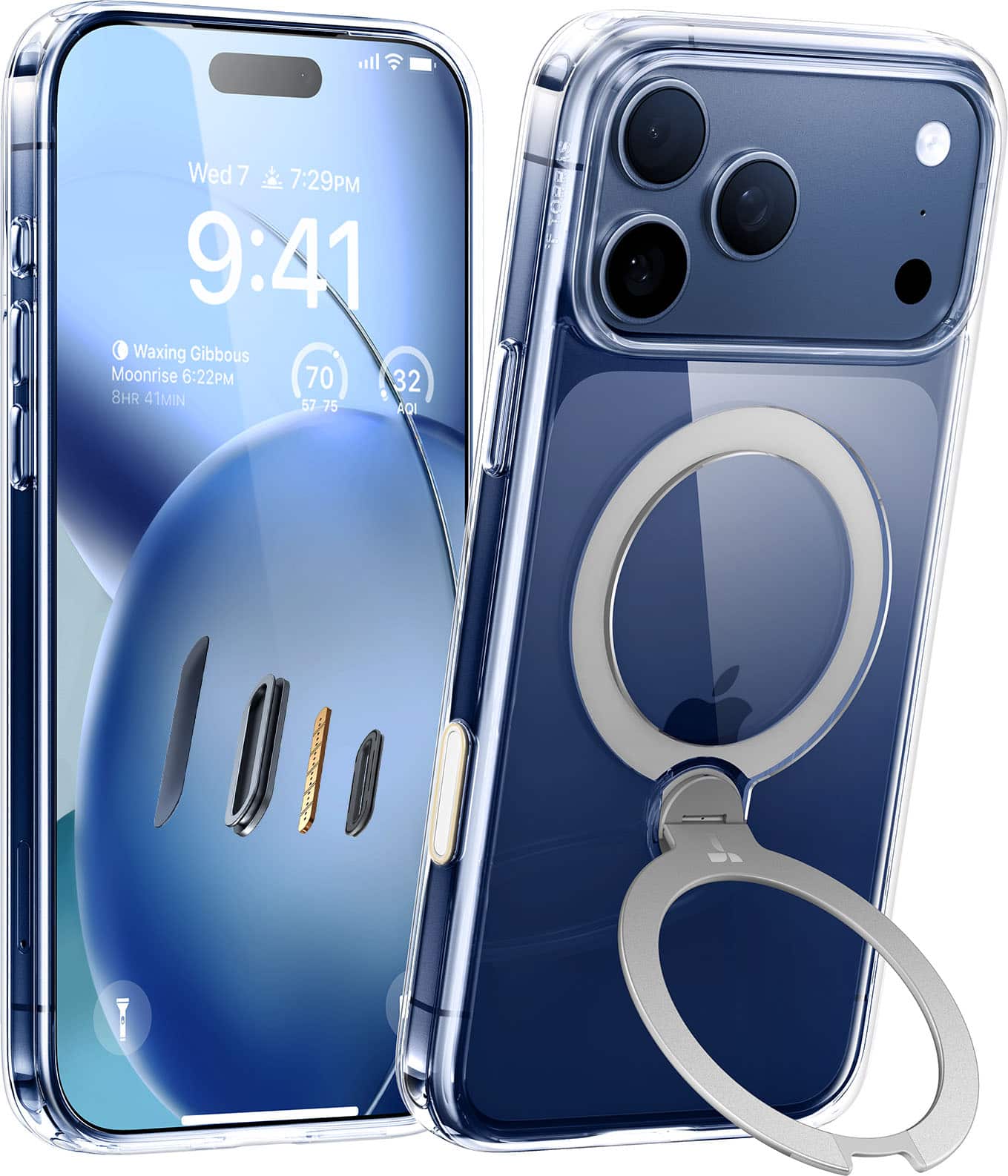 Wed 7 7:29PM  
9:41  
Waxing Gibbous Moonrise 6:22PM  
8HR 41MIN  
70 32  
57-75 AQI TORR