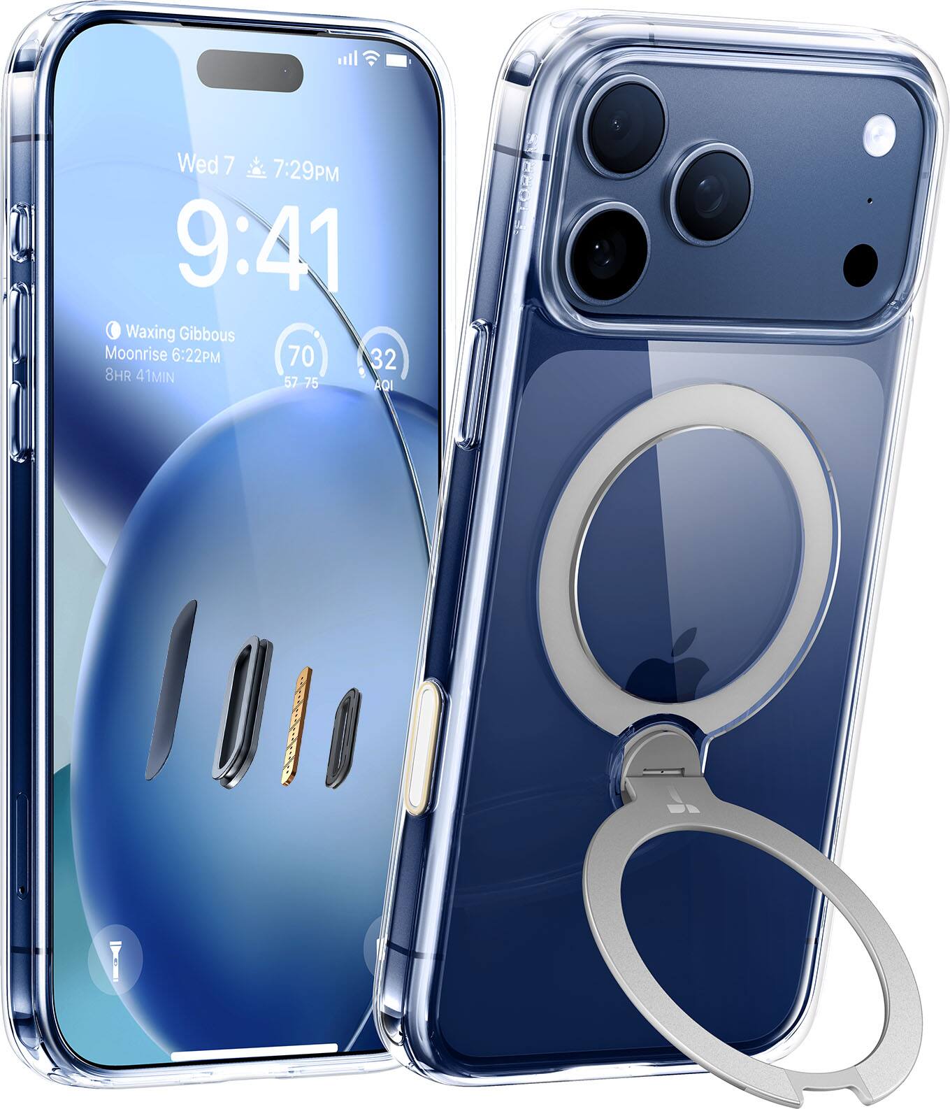 Wed 7 7:29PM  
9:41  
Waxing Gibbous Moonrise 6:22PM  
8HR 41MIN  
70 32  
57-75 AQI TORR