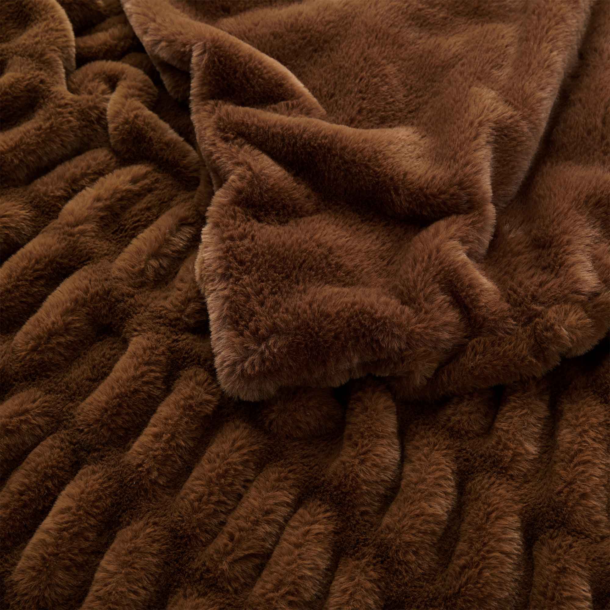 Peace Nest Soft Solid Color Faux Rabbit Fur Bubble Texture Throw ...