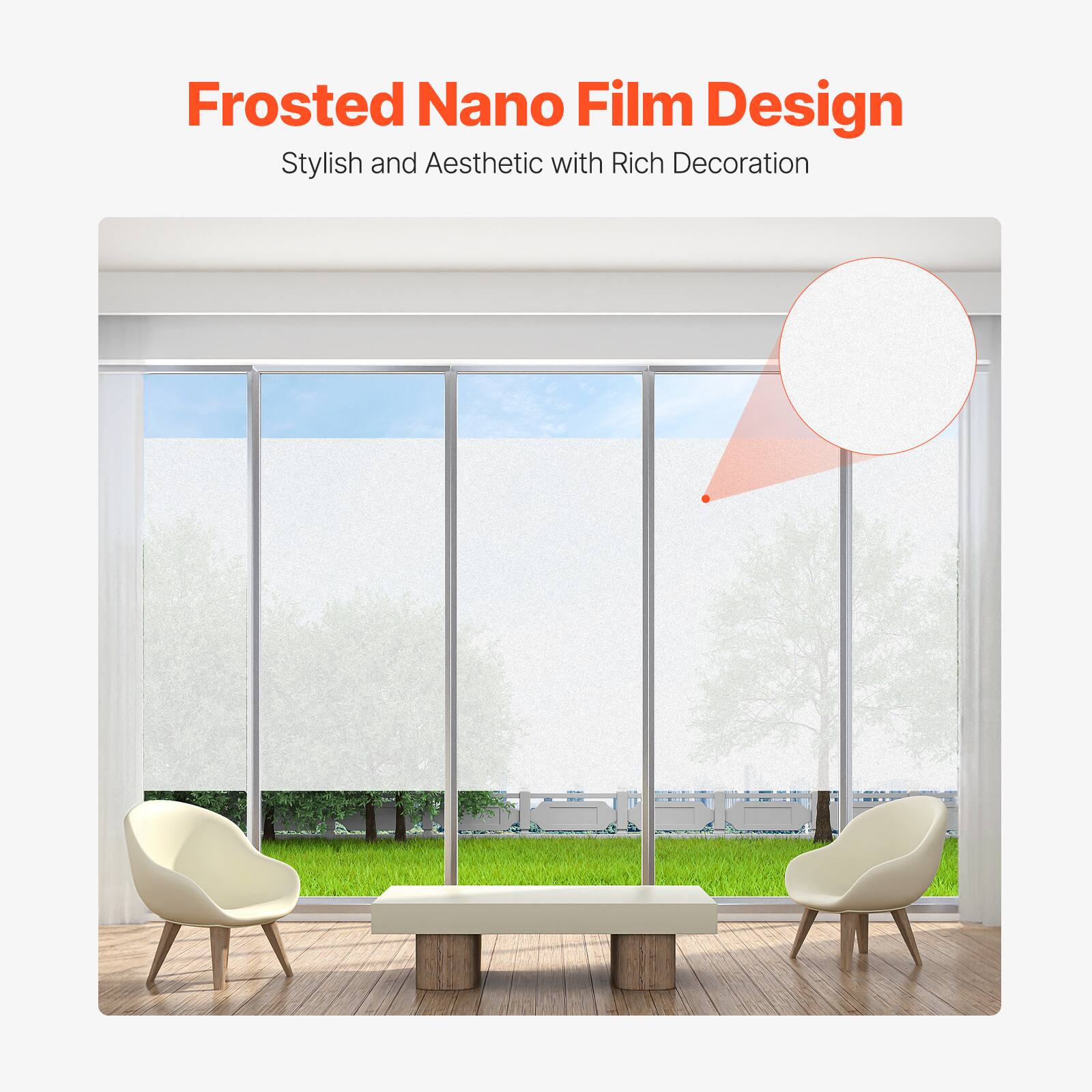 Frosted Nano Film Design  
Stylish and Aesthetic with Rich Decoration