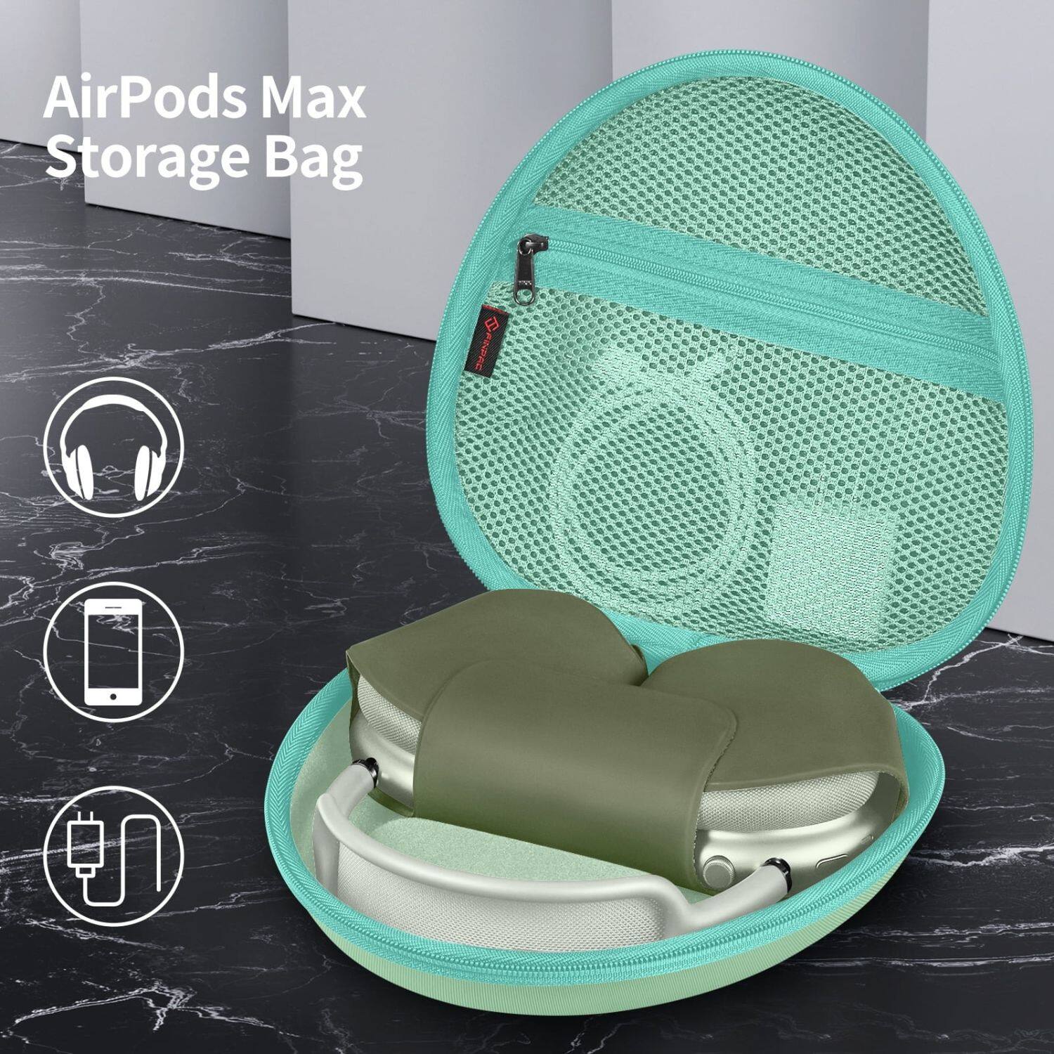 AirPods Max Storage Bag

- AirPods Max
- Smartphone
- Charging Cable