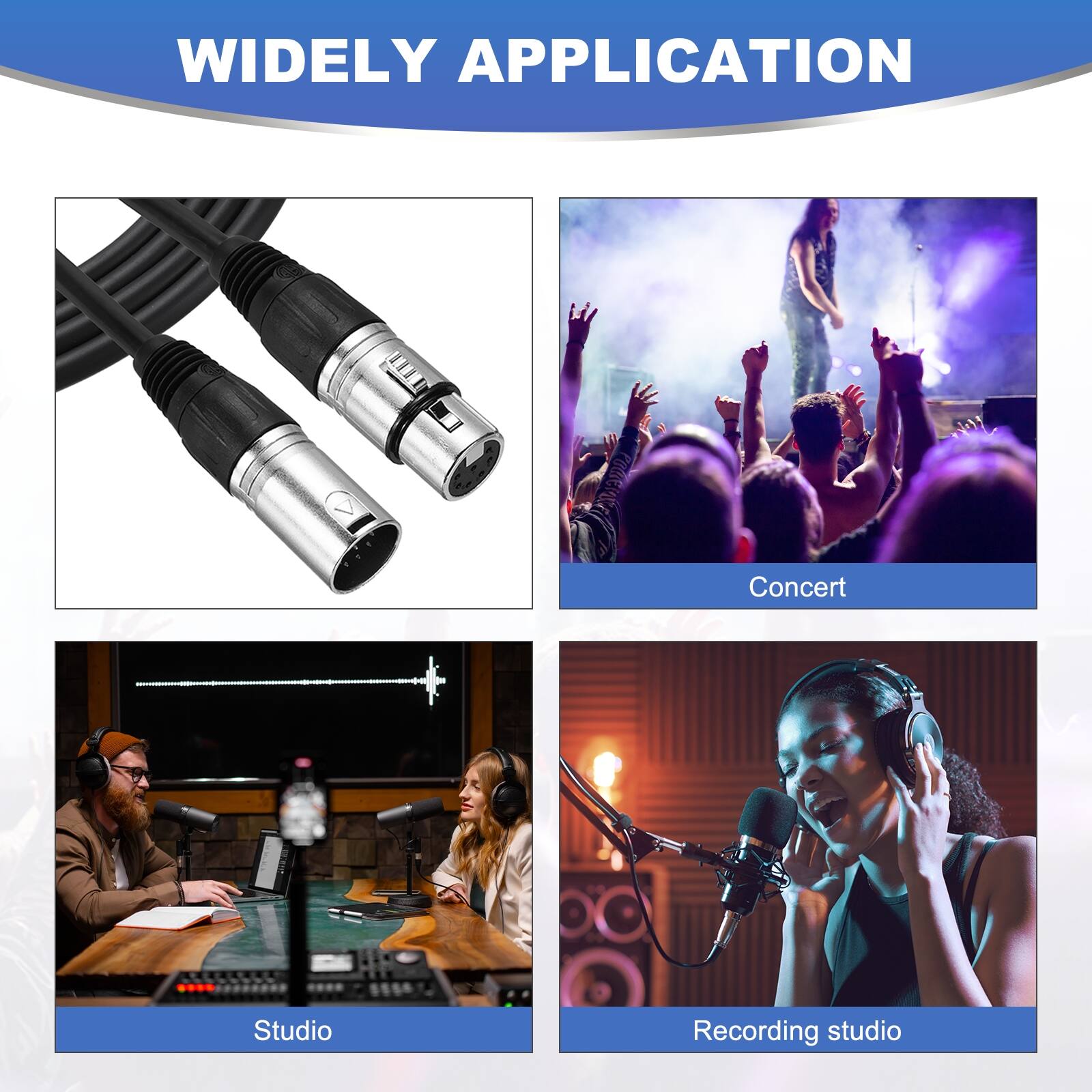 WIDELY APPLICATION

Concert  
Studio  
Recording studio