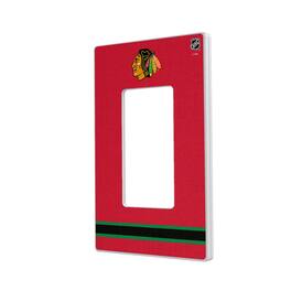 Keyscaper - Chicago Blackhawks Single Rocker Lightswitch Plate - Multicolor