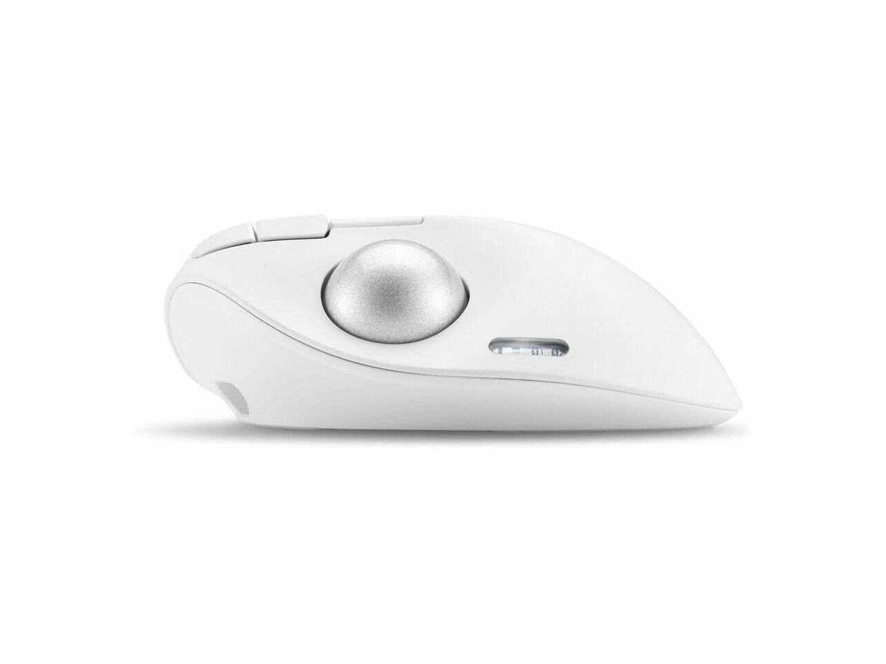 Alt View 2. Kensington - Kensington Pro Fit™ Ergo TB550 Trackball - Optical - Wireless - Bluetooth/Radio Frequency - 2.40 GHz - White.