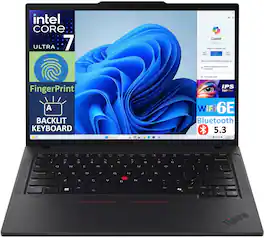 Lenovo - T14 Gen 5 21MLS1KT00 Laptop, Core Ultra 7 155U, 32GB, 1TB SSD, 14.0" (1920x1200), Intel Graphics, Win11P - Black