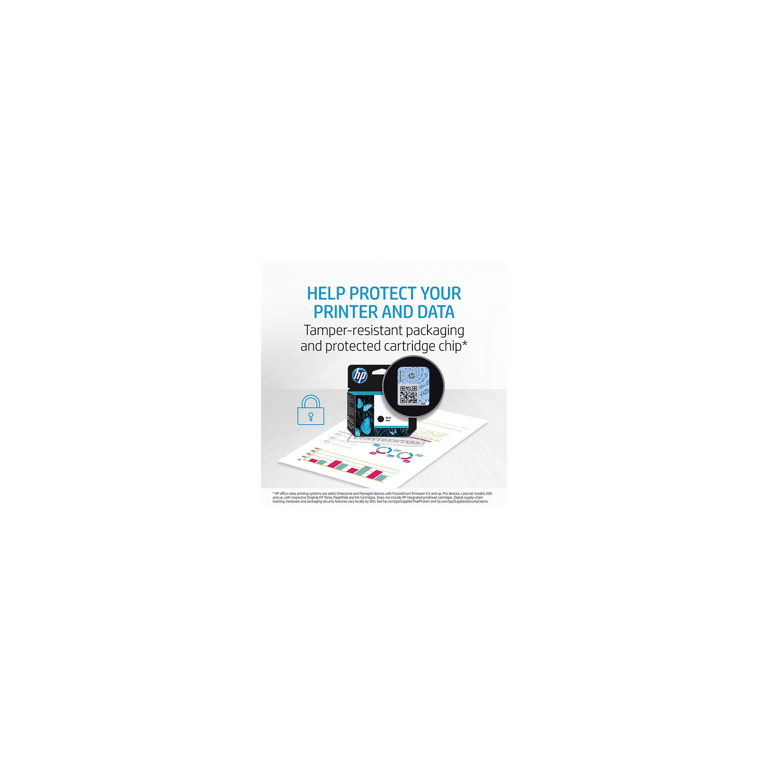 HELP PROTECT YOUR PRINTER AND DATA

Tamper-resistant packaging and protected cartridge chip*