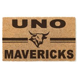 Jardine - Nebraska Omaha Mavericks 18'' x 34'' Team Logo Doormat - Brown