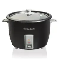 Hamilton Beach - 30-Cup Rice Cooker - Black - Front_Zoom
