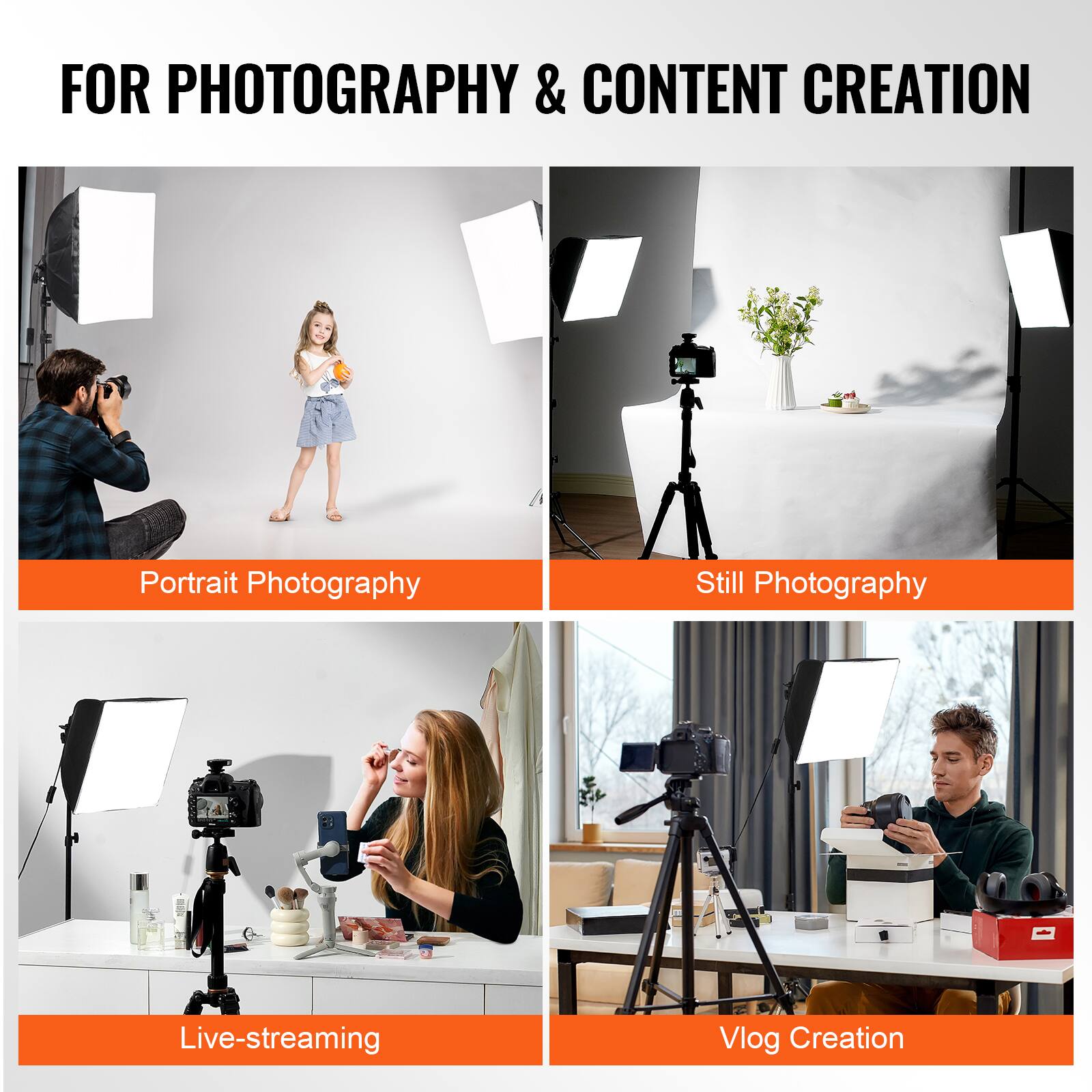 FOR PHOTOGRAPHY & CONTENT CREATION

- Portrait Photography
- Still Photography
- Live-streaming
- Vlog Creation