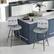 Alt View 1. Costway - Set of 2 Velvet Bar Stools Bar Height Kitchen Dining Chairs with Metal Legs - Grey.