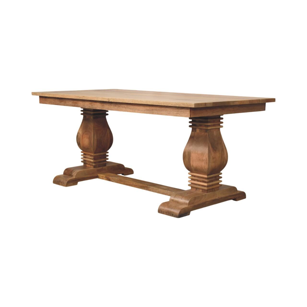 Left. Artisan Furniture - Artisan Furniture Solid WoodElmbrook Dining Table - Brown.