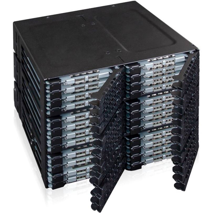 Alt View 7. Icy Dock - ToughArmor MB924IP-B Drive Enclosure for 5.25" SATA, Serial Attached SCSI [SAS] - Mini-SAS Host Interface External.