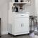 Alt View 11. Sauder - Microwave/kitchen Glacier White Cart - Soft White.