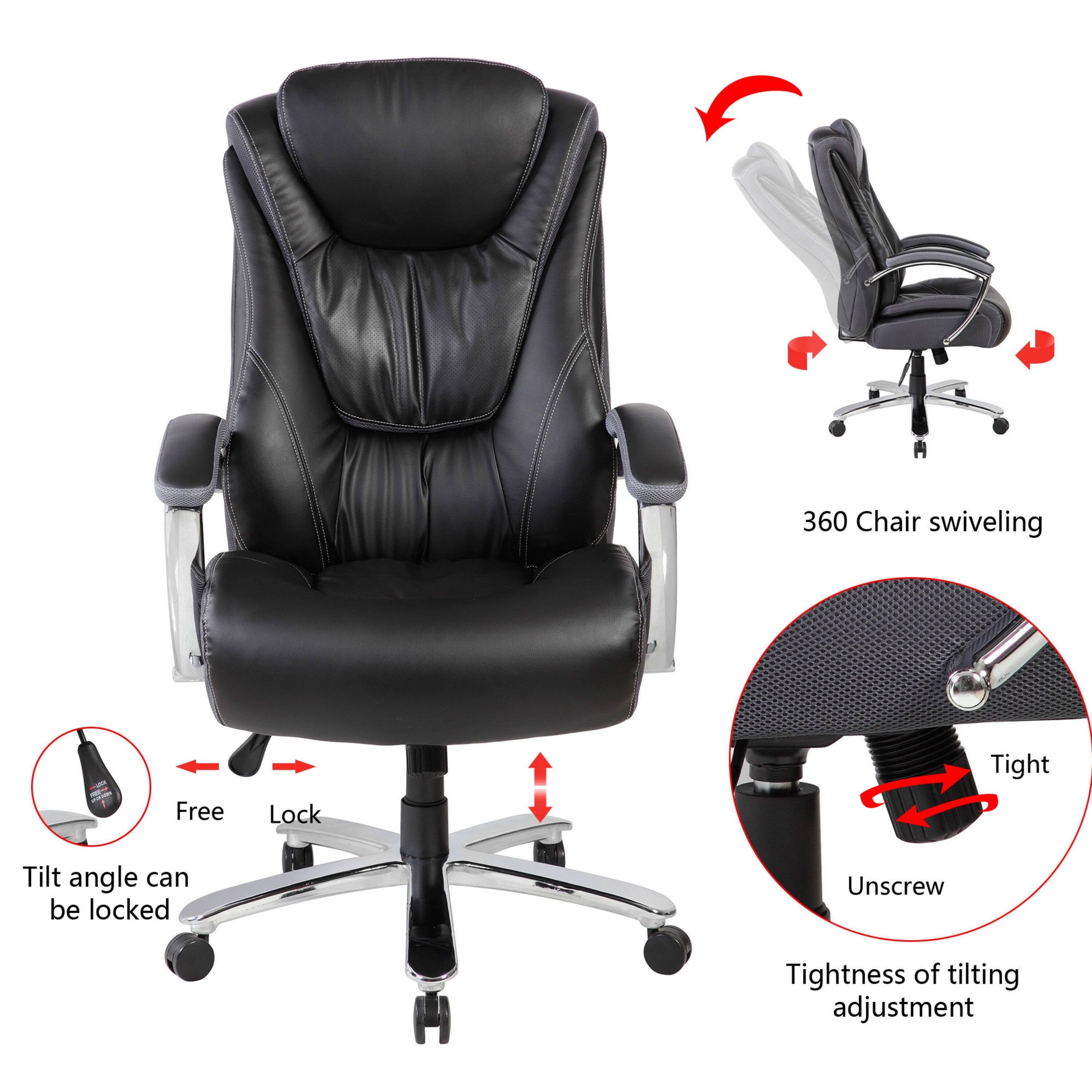 360 Chair swiveling  
Free Lock  
Tilt angle can be locked  
Tightness of tilting adjustment  
Tight  
Unscrew