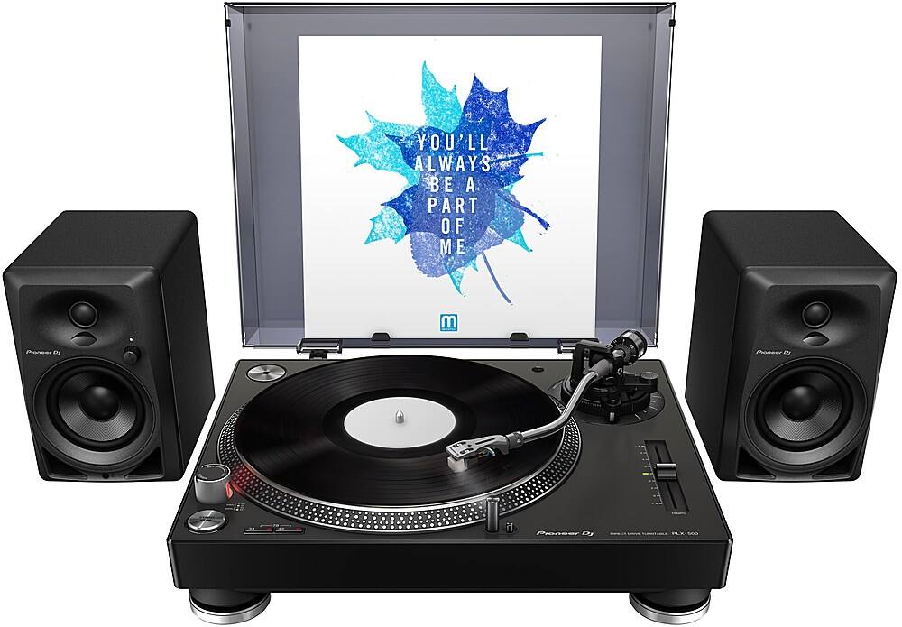 Alt View 14. Pioneer DJ - PLX-500 High-torque, direct drive turntable - Black.