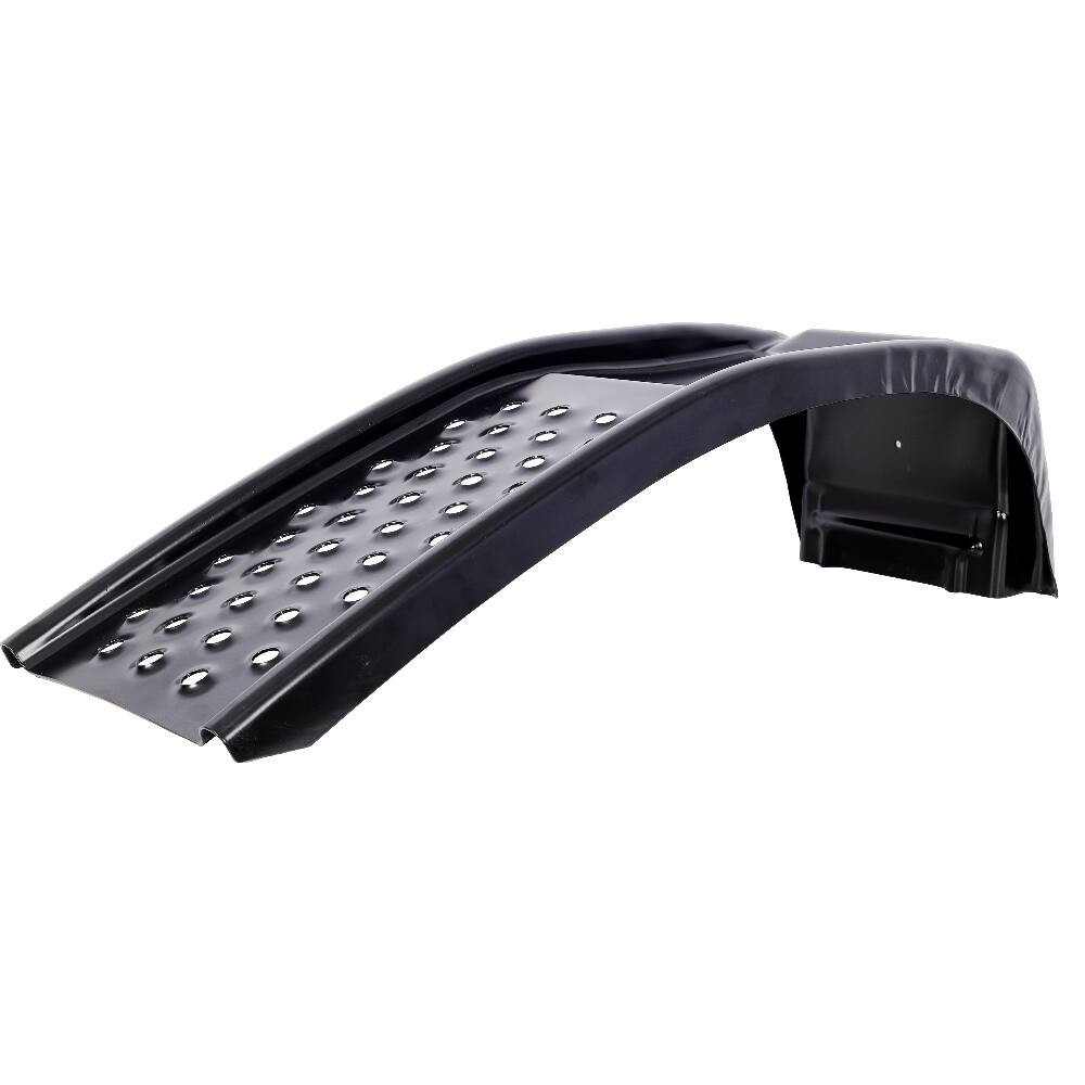 Left. Ropilly - Ropilly Heavy Duty Solid Steel Car Ramps 8000 LBS Auto Service Ramps for Truck SUV Oil Change 2 Pack Black.