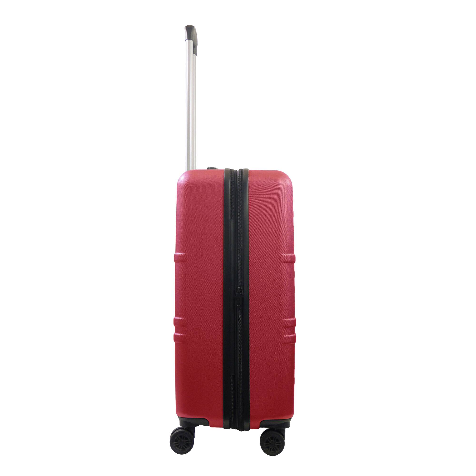 Left. American Dreamliner - 26.5" Hardside Luggage with Expansion - RED.