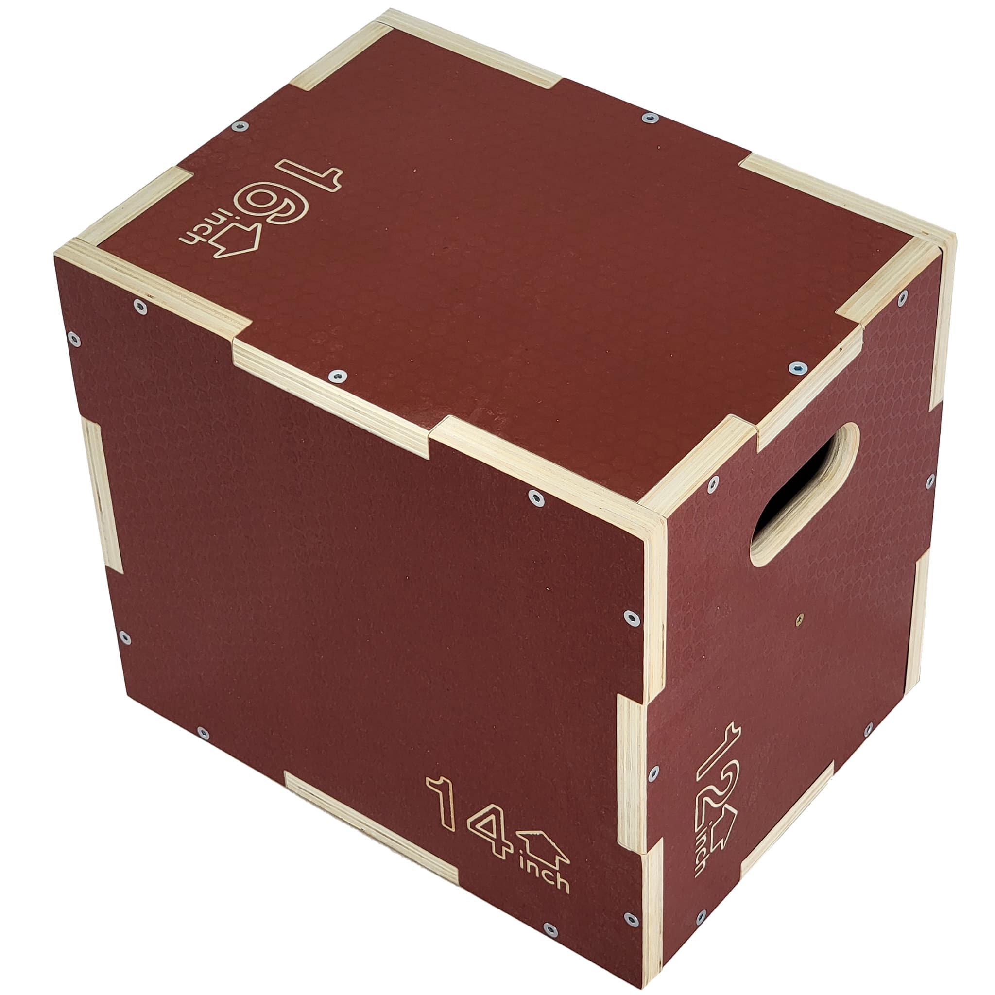 "Signature Fitness - 16""x14""x12"" Non-Slip Wooden Plyo Box Jump Exercise Platform - Red" price history on PriceWatchPro