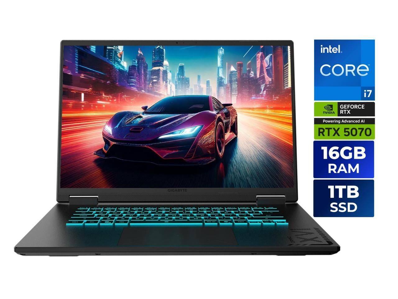 Intel Core i7, GeForce NVIDIA RTX, Powering Advanced AI, RTX 5070, 16GB RAM, Gigabyte, 1TB SSD