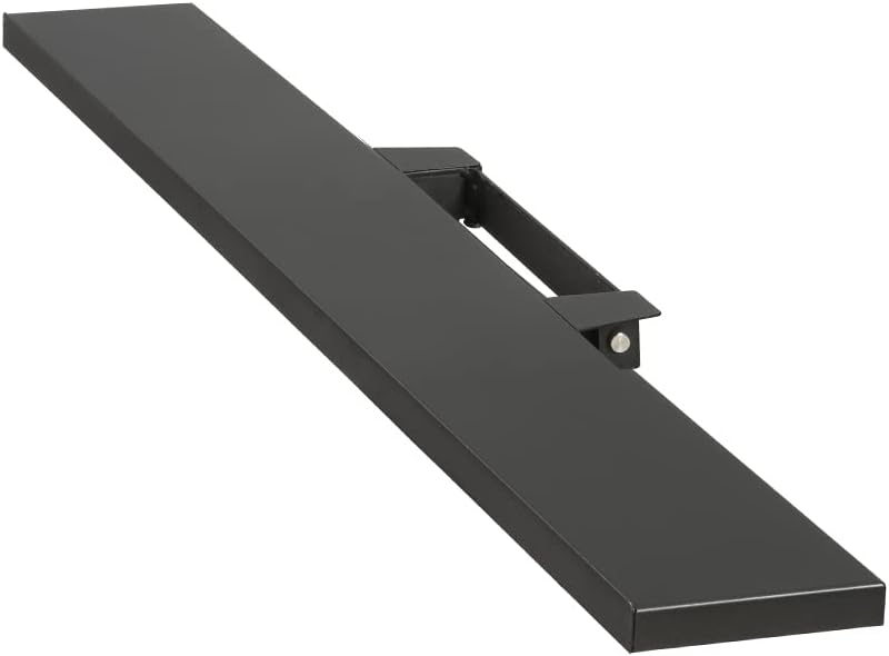 Front. WALL - Soundbar Shelf for TV Stand Model V4, Large Size, Width 46.5" - Satin Black.
