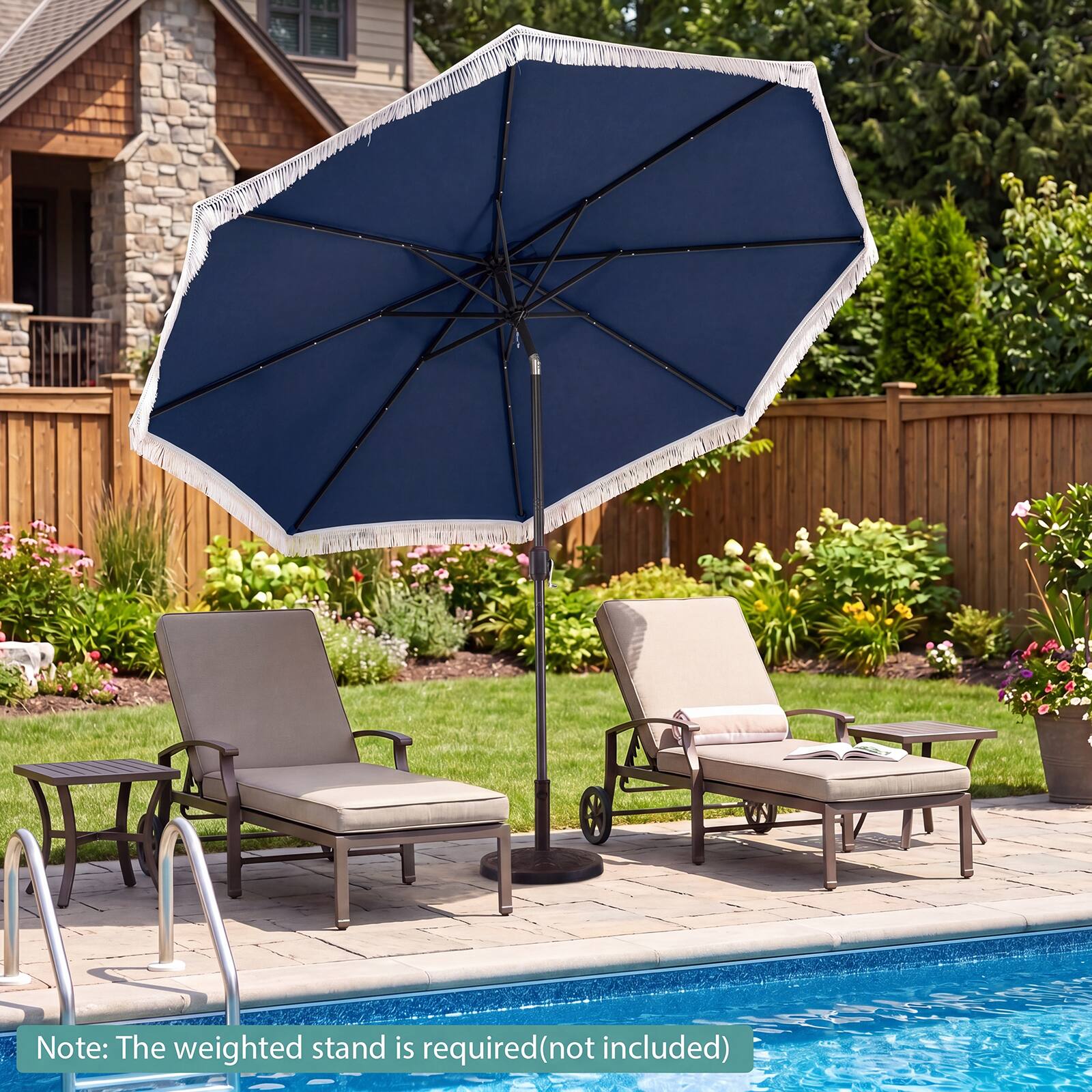 Note: The weighted stand is required (not included)