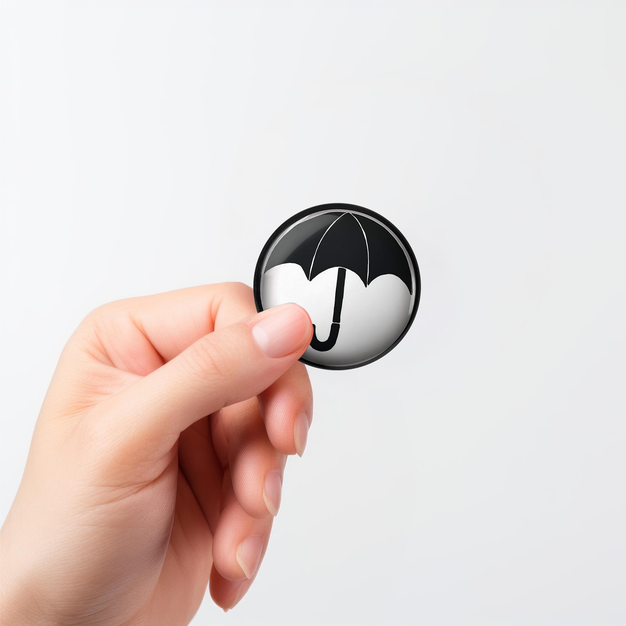 Alt View 3. Dark Horse Comics - Umbrella Academy Logos 4 Piece Magnet Set - Black.