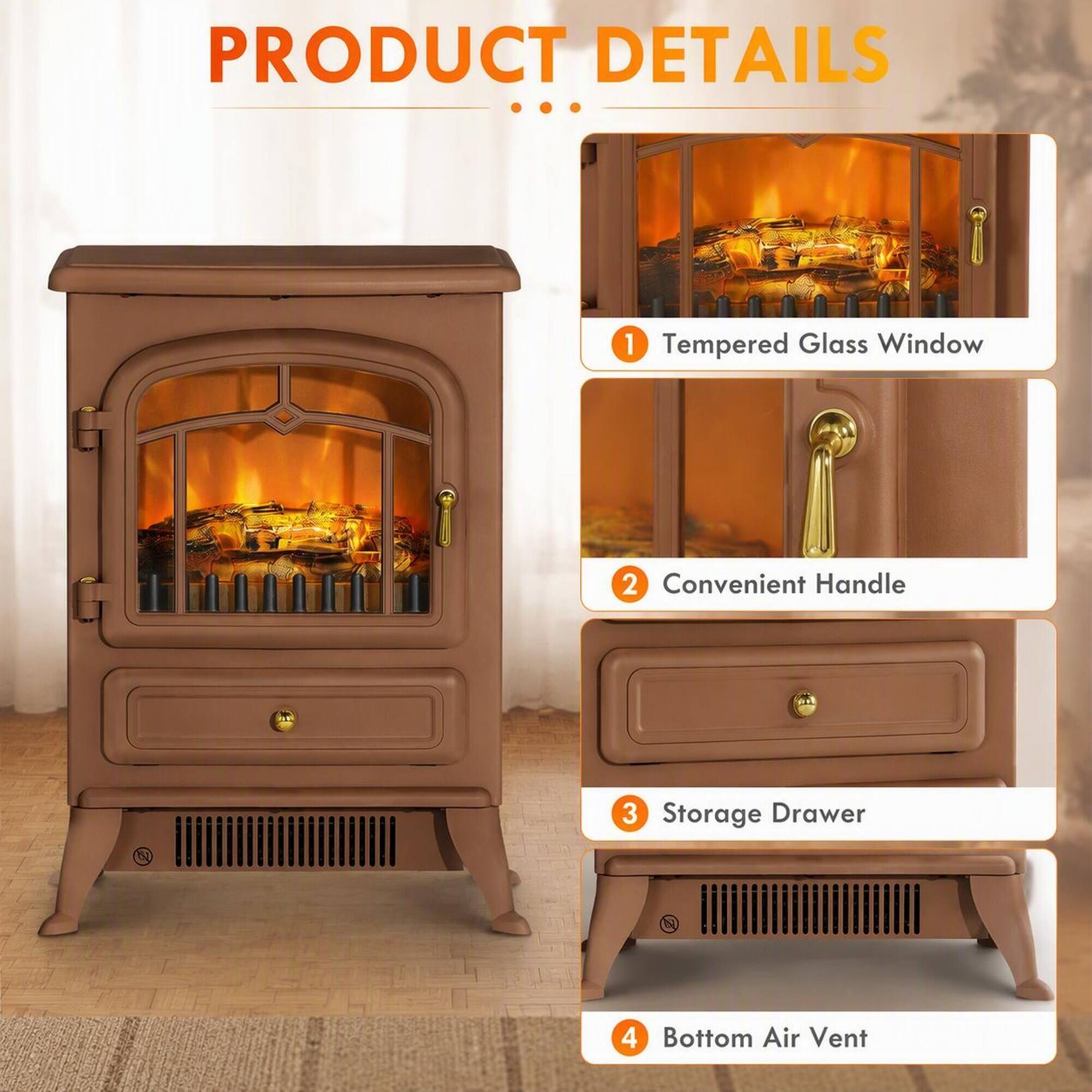 PRODUCT DETAILS

1. Tempered Glass Window
2. Convenient Handle
3. Storage Drawer
4. Bottom Air Vent