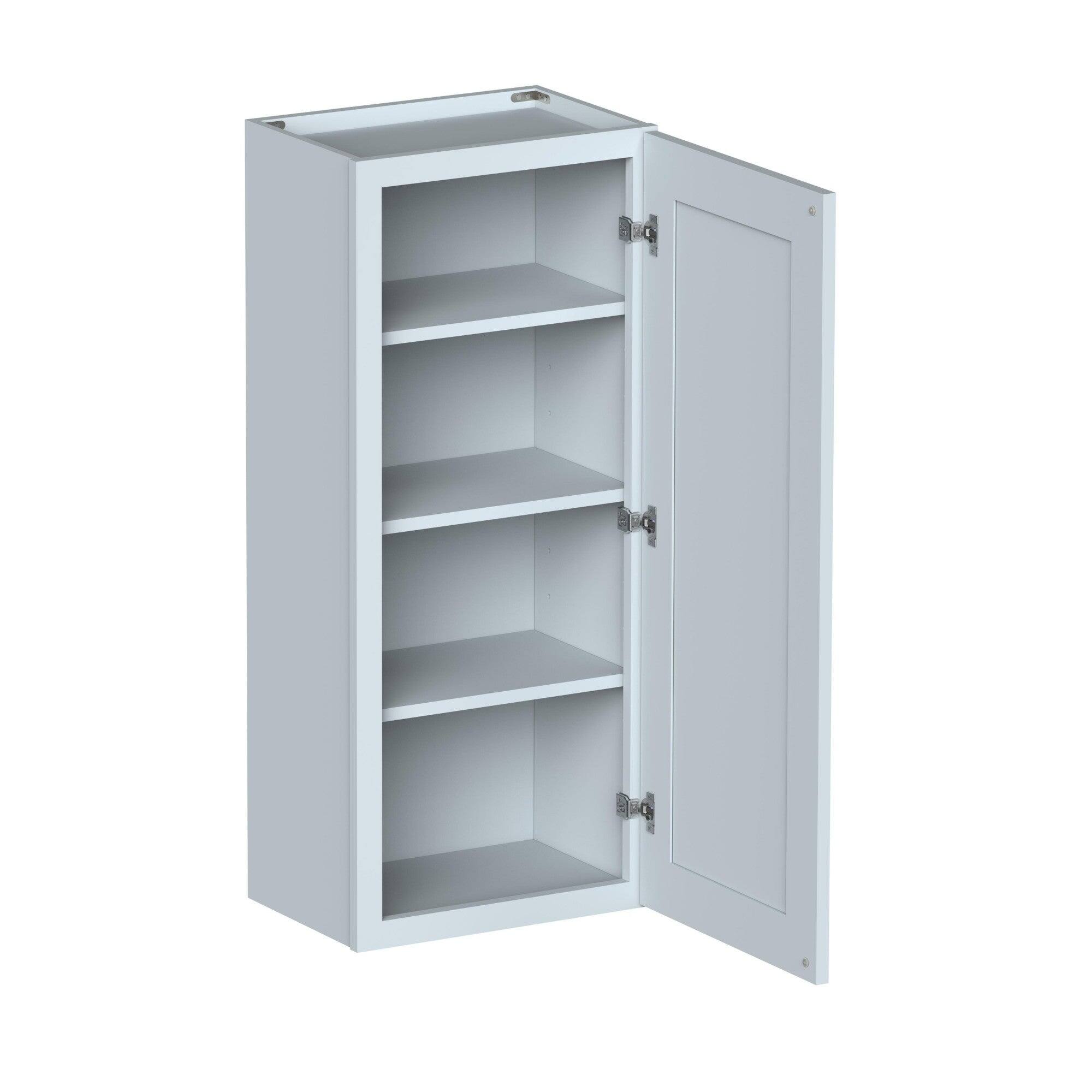 Alt View 2. Boyel Living - 18in.W x12in.D x42in.H Dove Gray WALL CABINET Fully assembled Cabinet With One HDF Door - Gray.