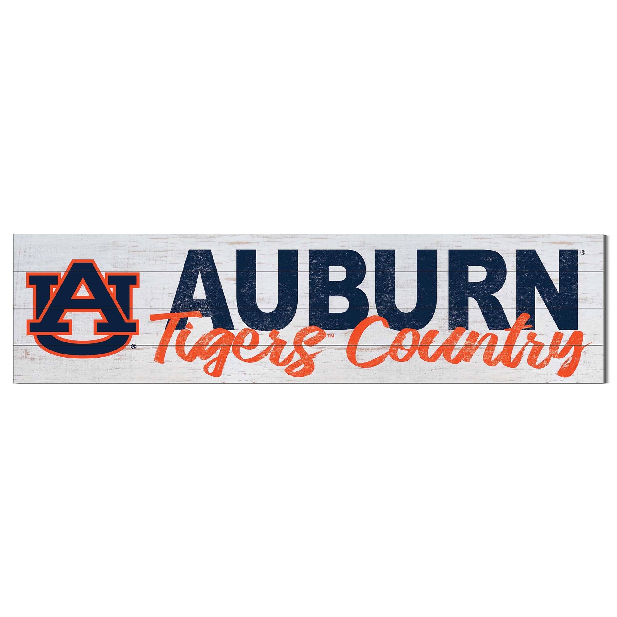 Auburn Tigers 40'' x 10'' Logo Sign
