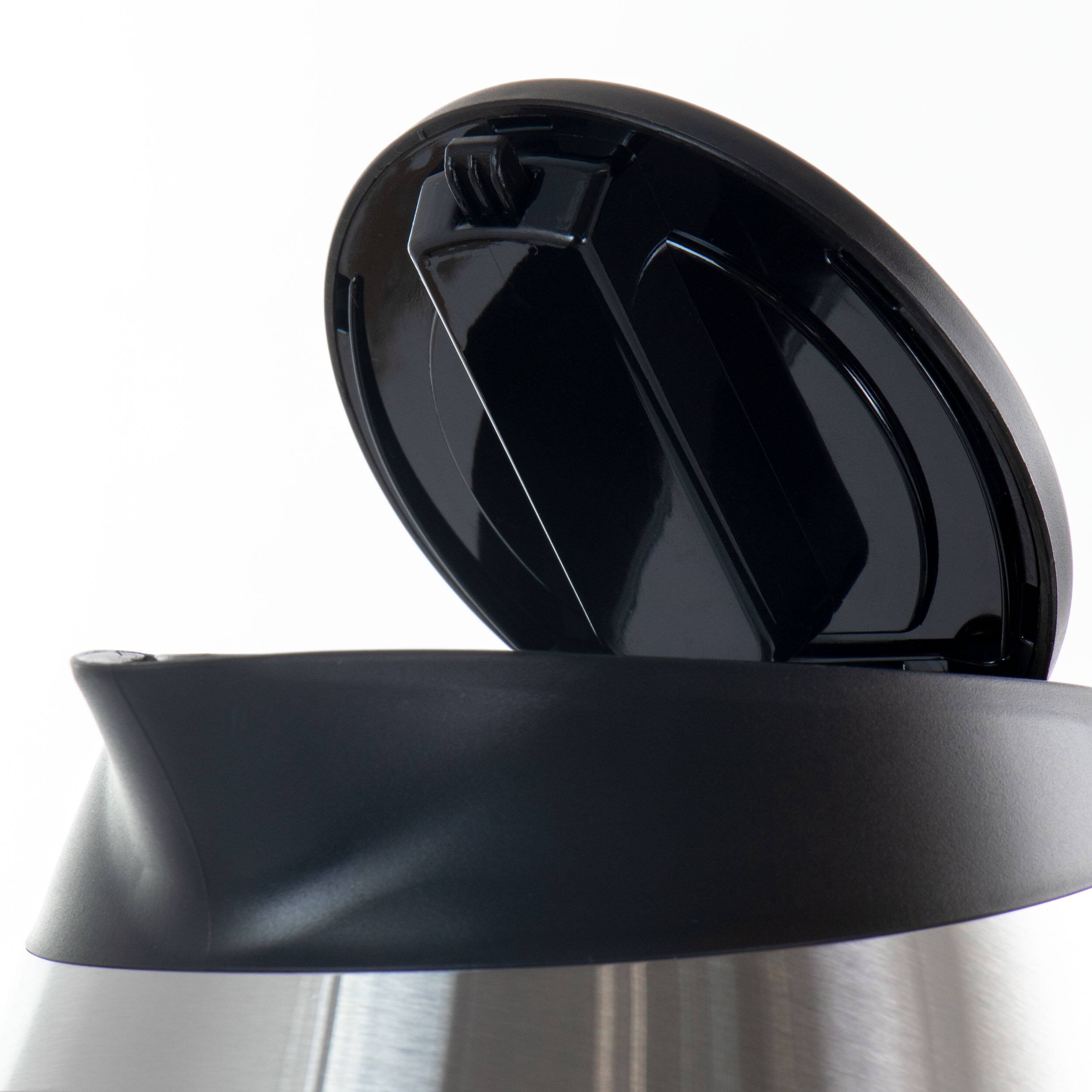 Alt View 5. MegaChef - MegaChef 1.8Lt. Glass and Stainless Steel Electric Tea Kettle - Black.