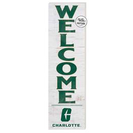 Jardine - Charlotte 49ers 10'' x 35'' Indoor/Outdoor Welcome Sign - White