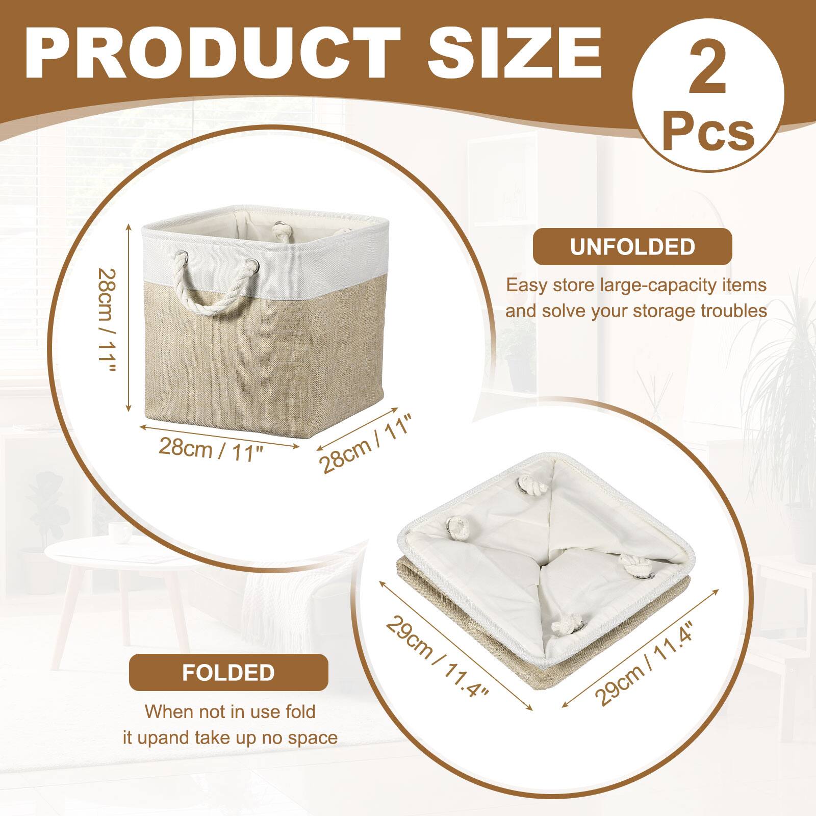 PRODUCT SIZE 2 Pcs

UNFOLDED
28cm / 11"

FOLDED
29cm / 11.4"