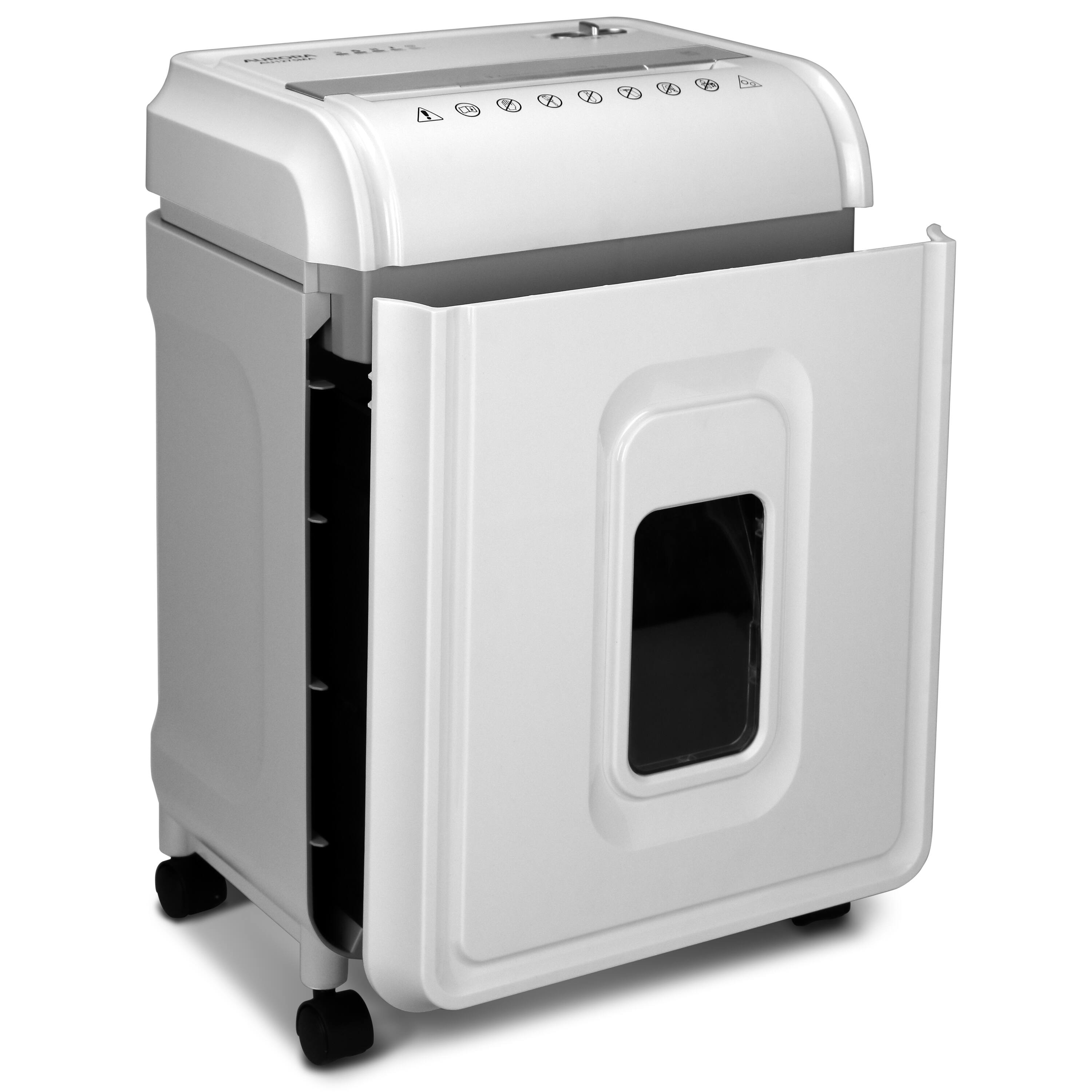 Alt View 1. Aurora - Aurora AU1275MA Professional Grade 12-Sheet Micro-Cut Paper and CD/Credit Card Shredder/ 60 Minutes  Runtime, White/Gray - White/Gray.