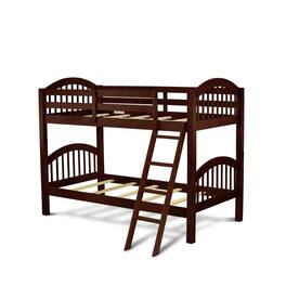 East West Furniture - Verona Twin Bunk Bed Finish - Java