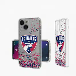 Keyscaper - MLS - FC Dallas iPhone Confetti Design Clear Case - 15 - Multicolor