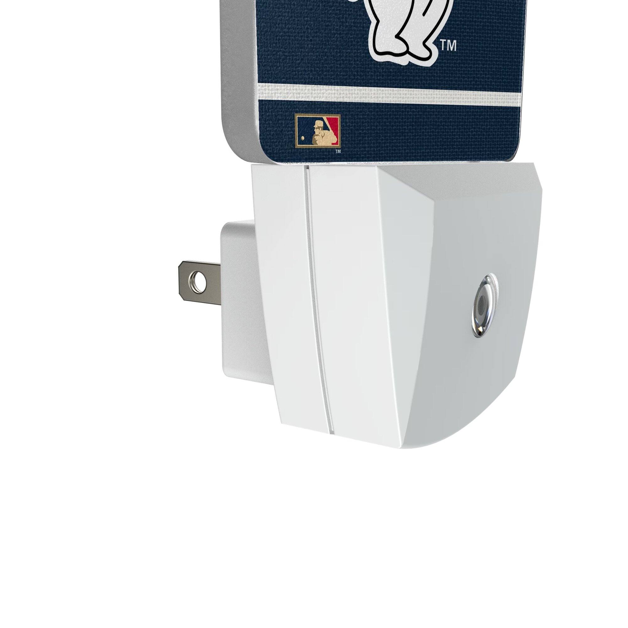 Alt View 2. Keyscaper - Chicago Cubs Stripe Design Nightlight 2-Pack - Multicolor.