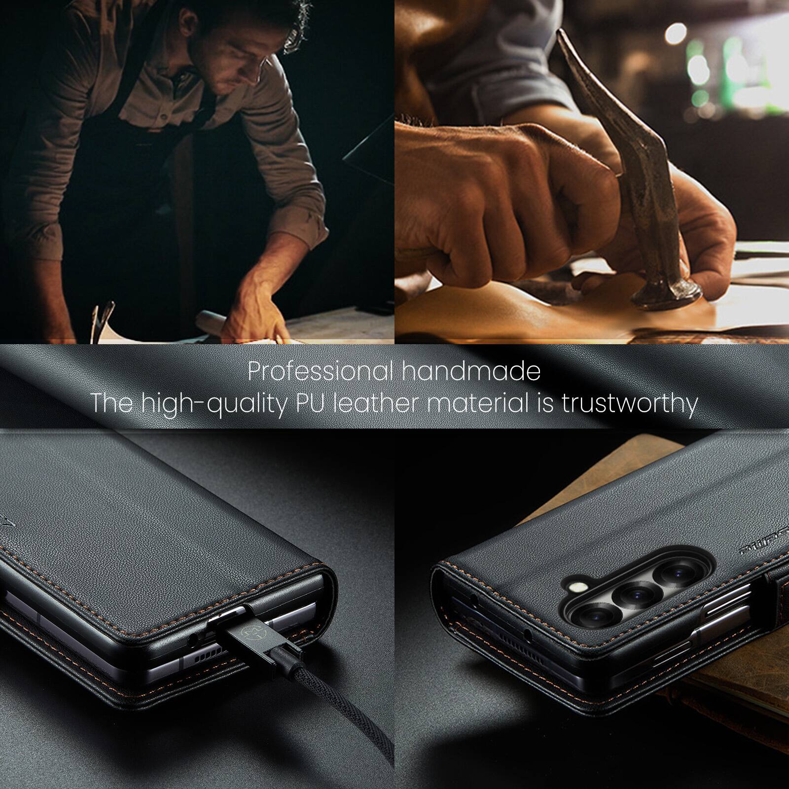 Professional handmade  
The high-quality PU leather material is trustworthy