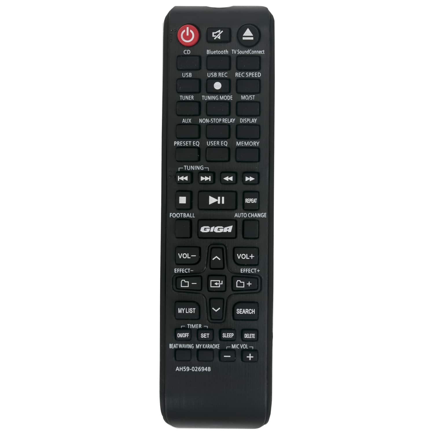 VINABTY - New AH59-02694B Replaced Remote Fits for Samsung Giga BookShelf Stereo MX-JS5000 MX-JS8000 MX-JS9000 MX-JS9500 MX-J630 - Black