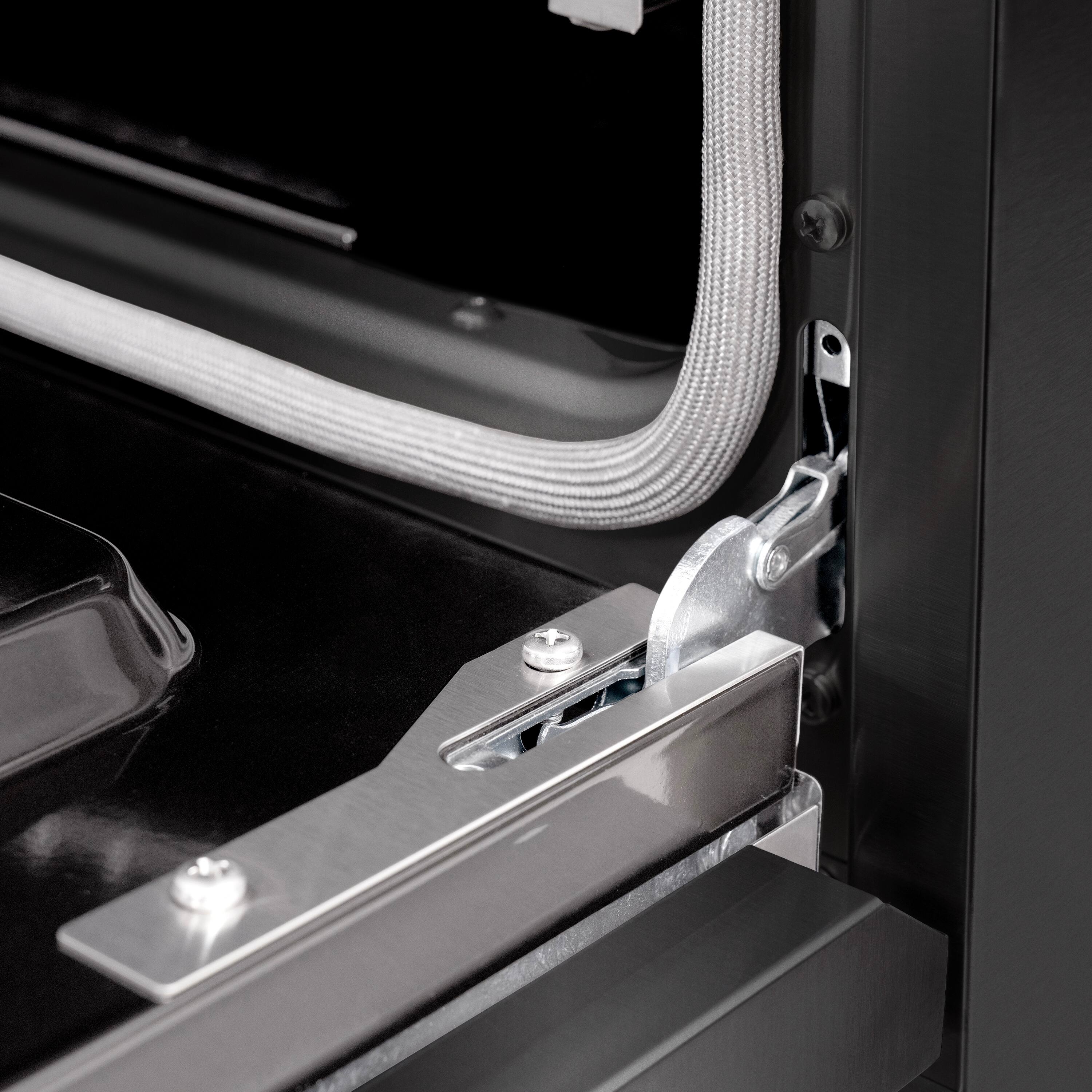 Alt View 14. ZLINE - 30" Classic Gas Range w/ 4 Burners & Convection Oven in Black Stainless Steel (CGRB-30) - Black Stainless Steel.