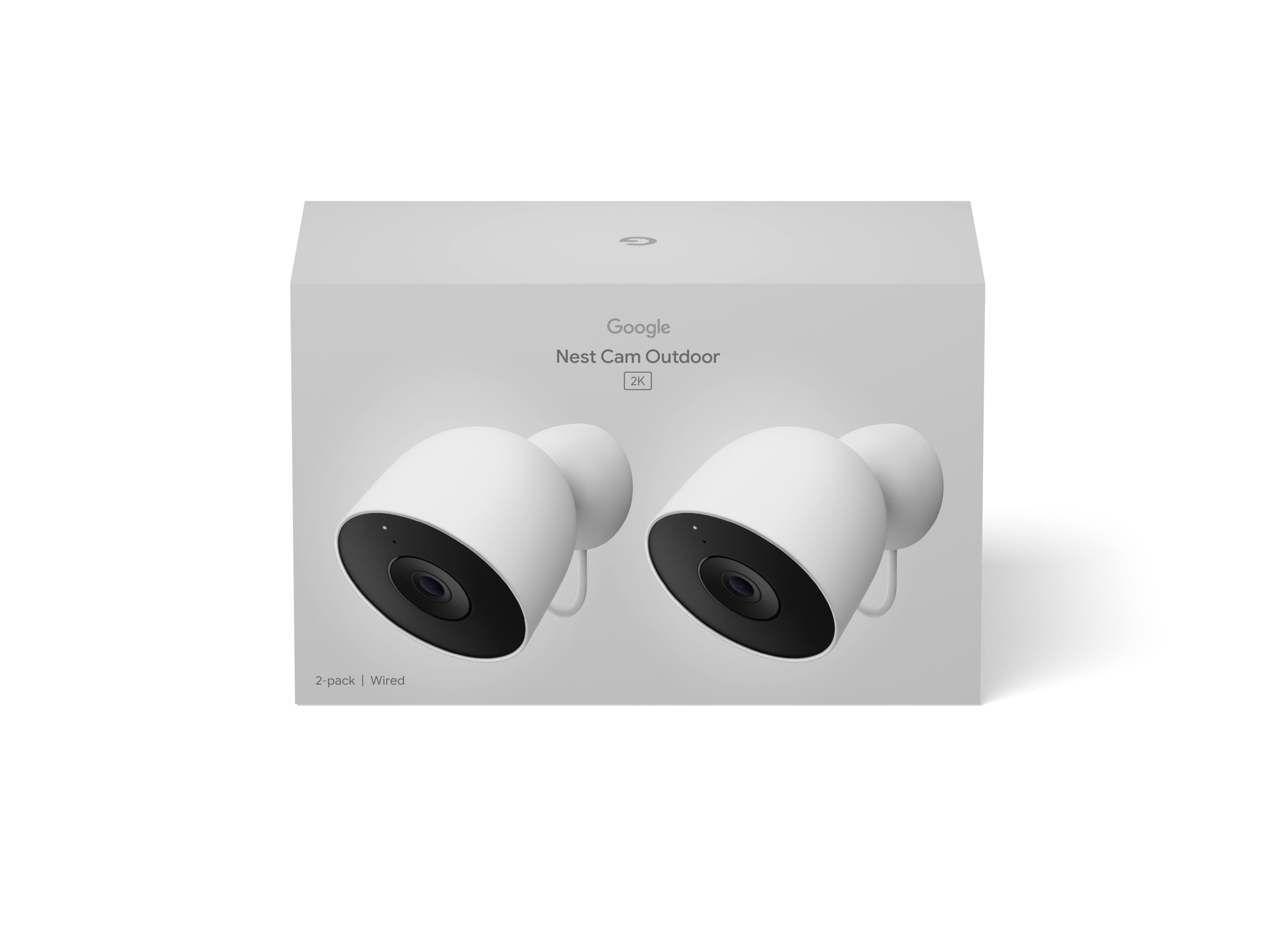 Google Nest Cam Outdoor 2K 2-pack Wired