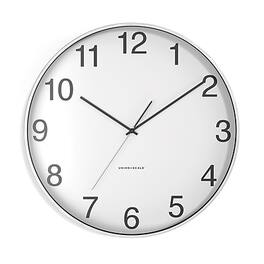 Union & Scale - Essentials Wall Clock, Aluminum, 12" - Silver