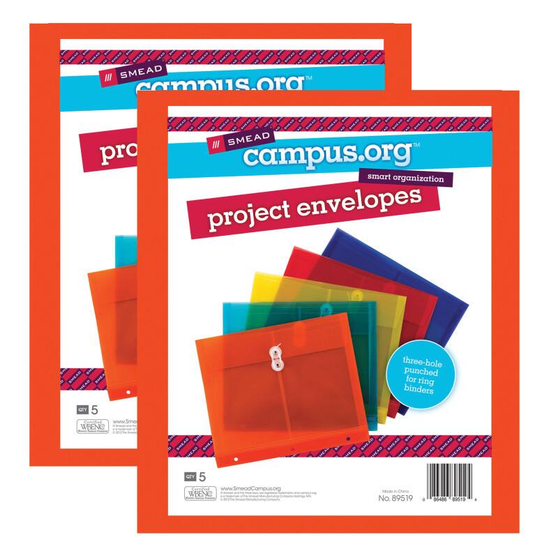 Project Envelopes Smead Poly Project Envelopes, 5 Per Pack, 2 Packs 194629091188 - Best Buy